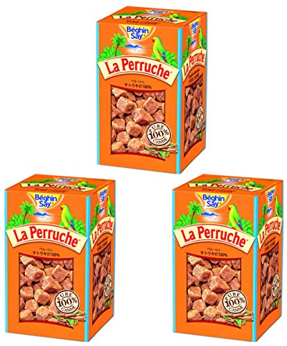 ペルーシュ ブラウンシュガー 2.25kg (750g×3箱セット) / フランス製 サトウキビ100% 角砂糖 黒砂糖 黒糖 きび砂糖