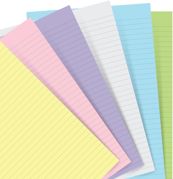 Filofax Notebook Pocket Refill Pastel Lined
