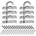 8X M6 Apertura Soffitto Ganci 304 In Acciaio Inox Ovale Base Pad Eye Piastre con Vite Raccordi per Marine Deck Hardware Yoga Altalena Amache