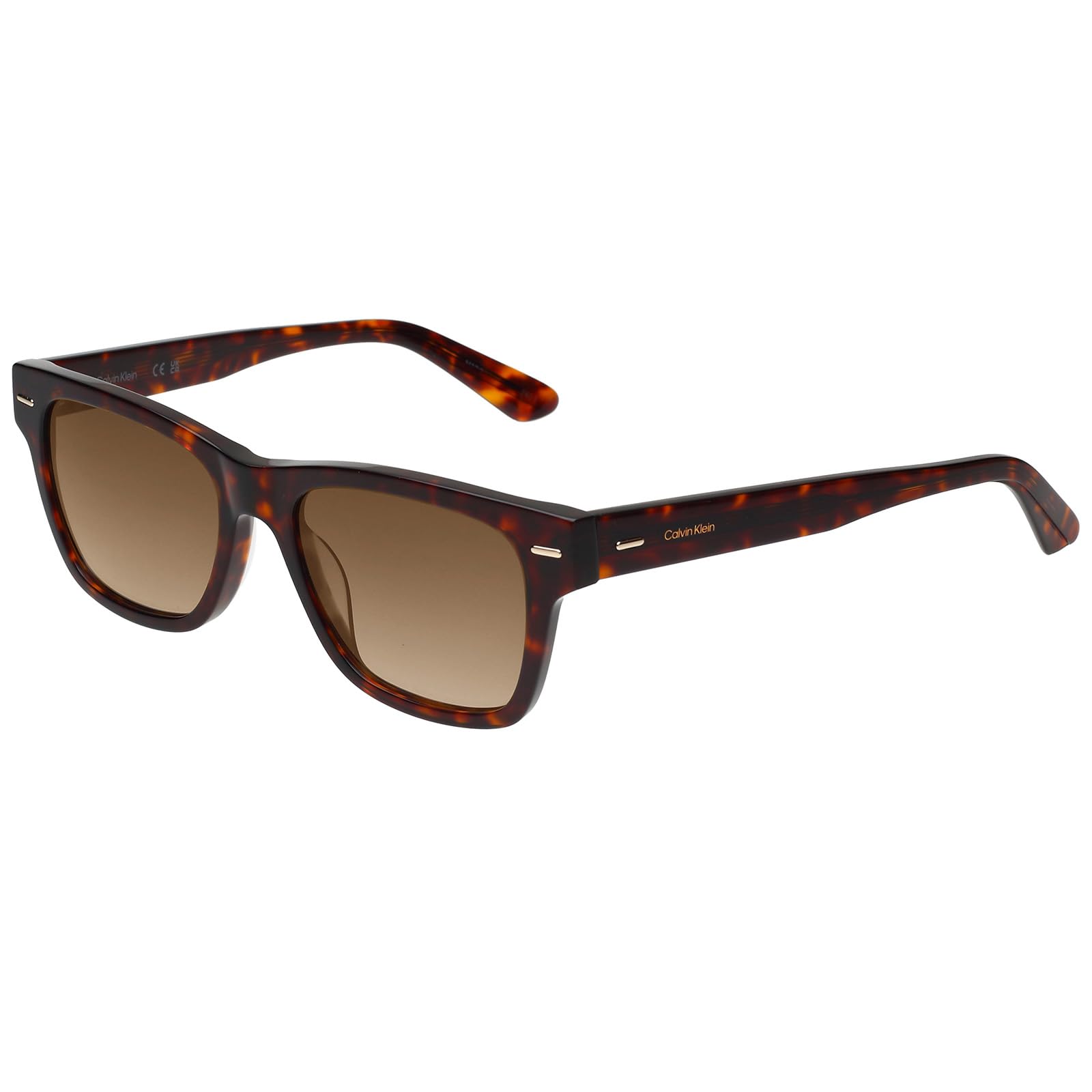 |Brown Full-rim Frame Rectangular Sunglasses|100% UV Protected (Uv 400) Brown Gradient Faded Lens|Women's | Medium | Ck 21528 220 53 S-image-4