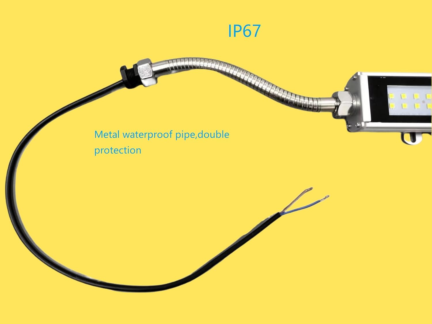 21W 24 inch Explosion Proof Led Lighting 24V Waterproof Machine Tube Led Work Light CNC Drilling Lathe Milling Machine Lights Shop Lighting Industrial Lamp (21)