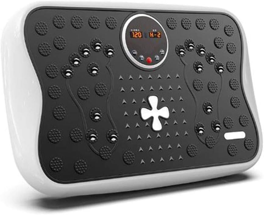 Vibration Plate Exercise Machine,Whole Body Vibration Platform,120 Speed Levels,Loading 200kg,Low Noise,for Home Workout (White)