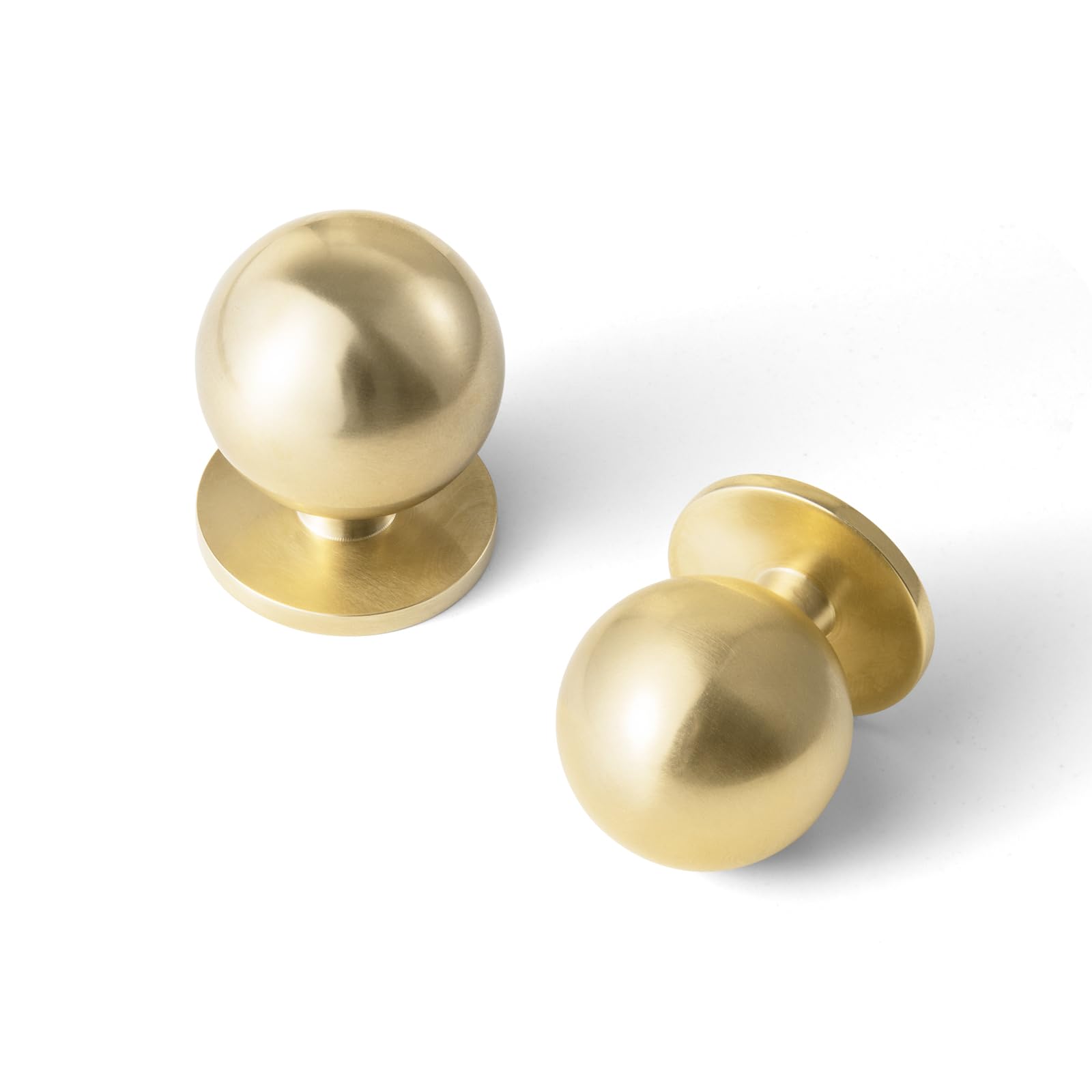 Yanxia Solid Brass Round Knob 1-1/8" 6-Pack