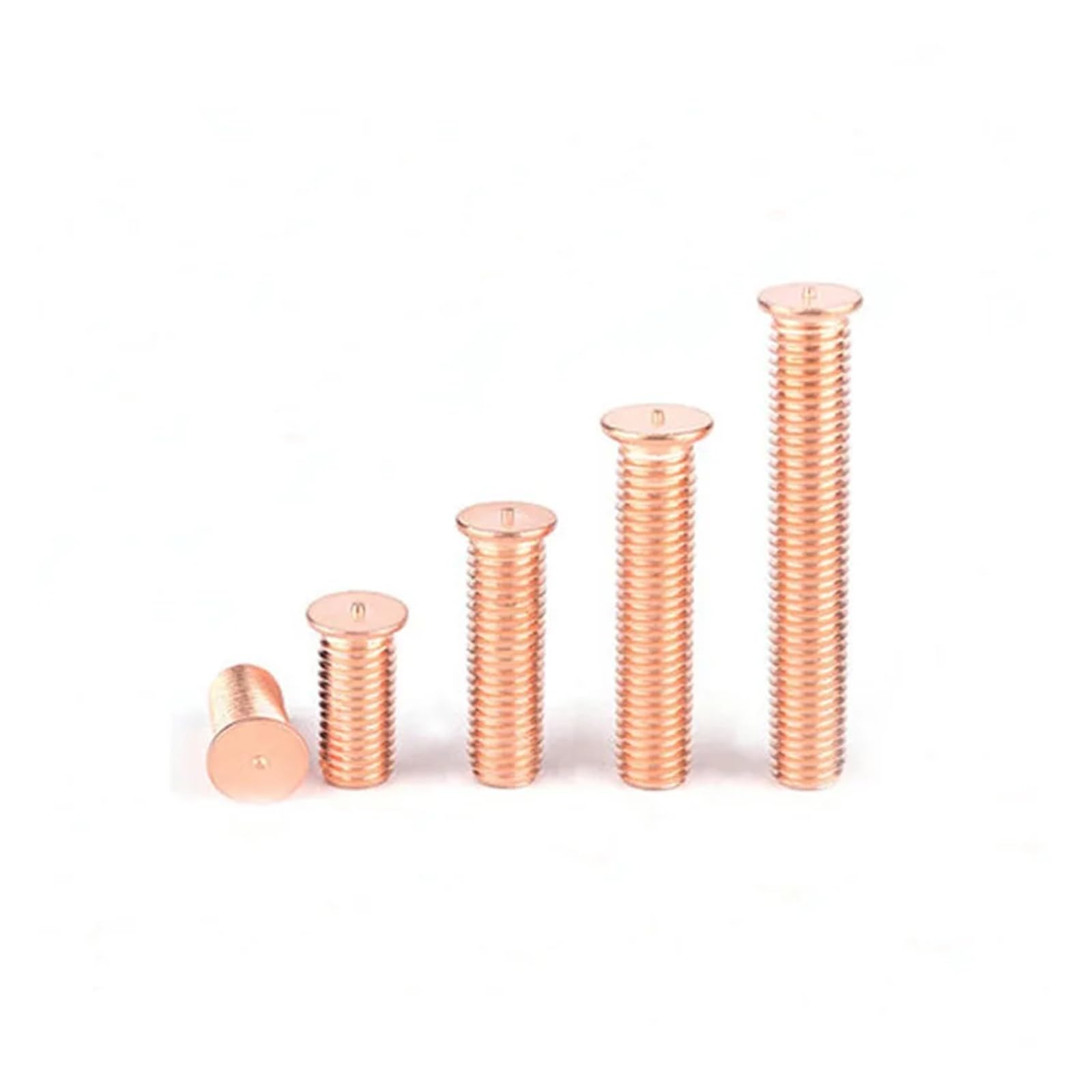 20/500 Stück M3M4M5M6M8M10 Kohlenstoffstahl, verkupfert, Bolzenschweißpunktschweißschrauben, Lötpunkt-Nagelbolzen for Kondensatorentladung(M10x35(20pcs))