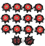 FOLENZU 14PCS Soft Golfschuhe Spikes Turn Quick Twist Ersatz, Golfschuh Spikes Ersatz Metallgewinde, Stollen Fast Twist, Golfschuhstollen Schraubgewinde, Universal Trainingsteile Golf