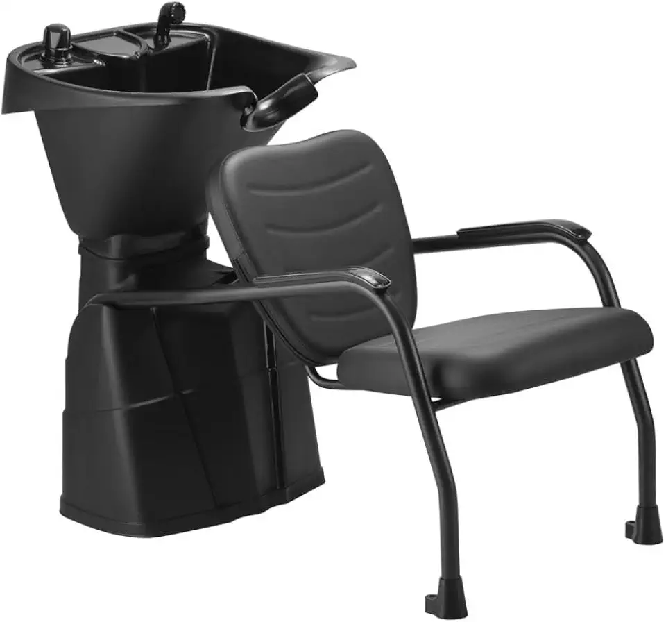 Lavatório de Cabelo com Cuba Reclinável Dompel Top Preto