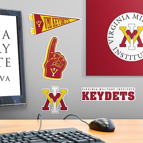 Image of Virginia Military Institute 8ct Vinyl Large Deluxe Stickers Variety Pack - Laptop, Water Bottle, Scrapbooking, Tablet, Skateboard, Indoor /Outdoor - Set of 8