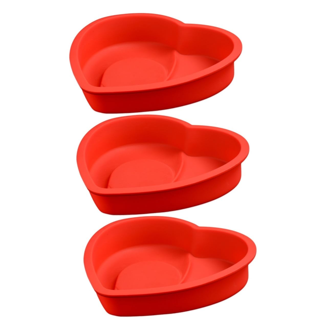 ABOOFAN 3pièces Moule à Gâteau Silicone Antiadhésif Moule Rond Pour Mousse Et Couleur Aléatoire Pour Desserts Pâtisseries