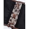 YONABTF Y2K Halter Tops For Women Leather V Neck Hook Eye Corset Top Backless Lace Up Asymmetrical Tank Tops, Brown Leopard, S #4