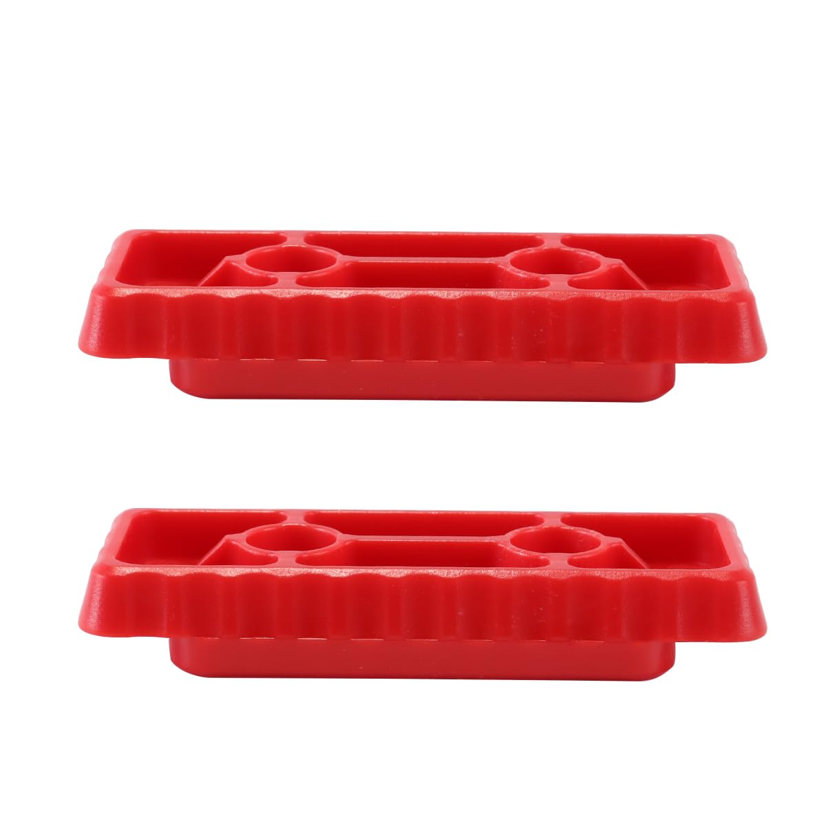 Pieds de fixation (rouges) - Fixation robuste pour boîte à outils - Assemblage sûr et stable - Compatible avec le système Packout - Lot de 10