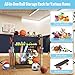 Sports Equipment Garage Organizer - Heavy Duty Garage Organization Ball Storage Rack with Basket, Hooks and Rolling Cart for Sports Gear and Toy Storage, Indoor/Outdoor Use, Black