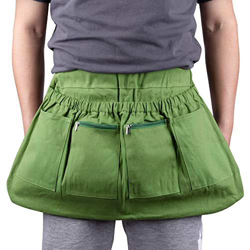 Codree 1Pcs Harvest Apron For Garden Vegetable-Adjustable Harvest Picking Apron With 4 Pockets For Gardeners Pick Fruit Berry Weeding thumb #3