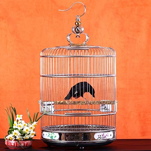 Cage oiseau avec anneau acier de suspension robuste l - 6