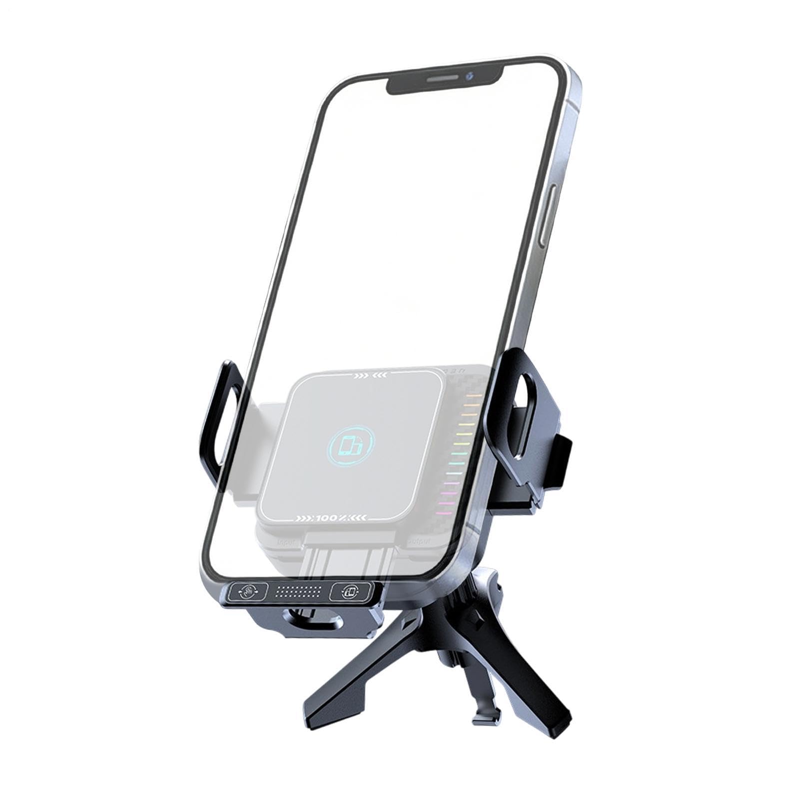 Caricabatterie Telefono Supporto Auto Rotazione 90 Gradi Ricarica Wireless | Supporto Telefono Auto Pieghevole con Schermo Per viaggi su strada, berline, camper, camion, minivan, pick-up