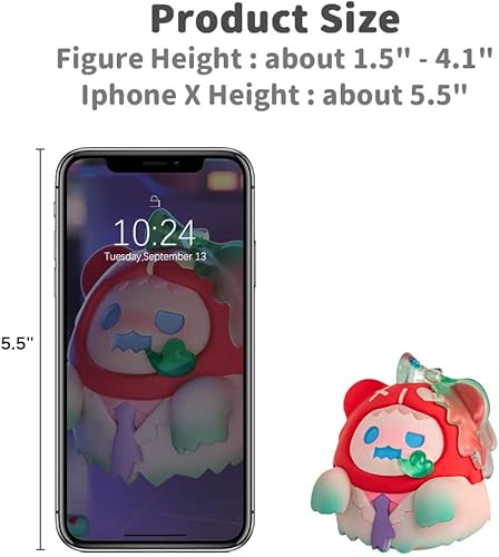 Miniatura 9 de BEEMAI Ghost Bear Lovesick Lab Series 3 piezas (sin repetición) diseño aleatorio lindas figuras de escritorio, juguetes coleccionables, regalos de