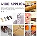 Swpeet 48Sets 4 Colors 8x10x10mm Chicago Screws Round Head Button Stud Slotted Screws Nail Rivet Leather Rivets Craft Belt for DIY Craft Leather Craft Repairs Decoration