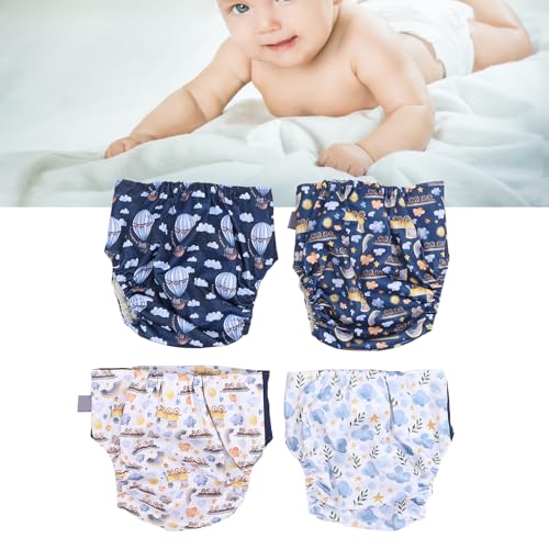 OPPWONG Stoffwindeln für Babys, 4 Stück