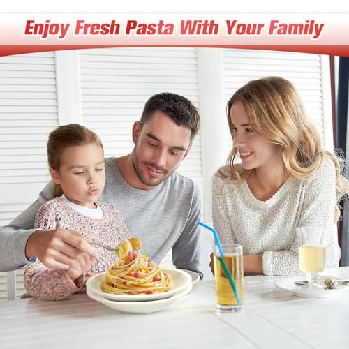 Sailnovo Pasta Maker Machine, 180 Aluminum Alloy Pasta Roller With 9 Adjustable Thickness Settings And 2 Cutter thumb #6