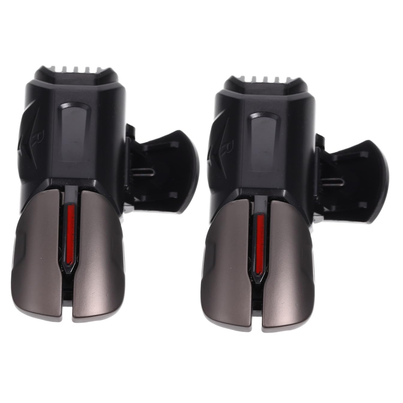 Tofficu 六指連動ゲームトリガー 金属とABS製 耐摩耗コンパクトトリガー 携帯電話対応 モバイルゲームアクセサリー 1ペア