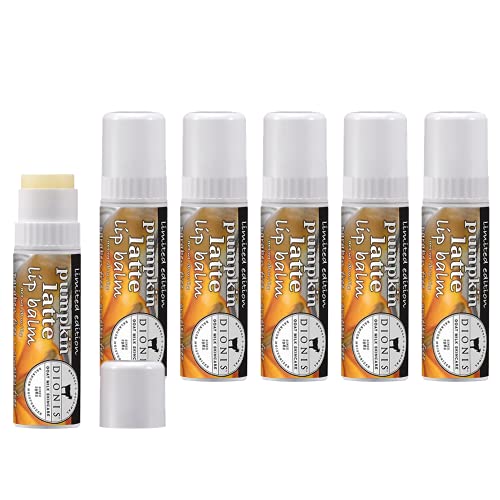 Dionis - Goat Milk Skincare Pumpkin Latte Scented Lip Balm (0.28 oz) - Made in the USA - Cruelty-free and Paraben-free - 6 pack