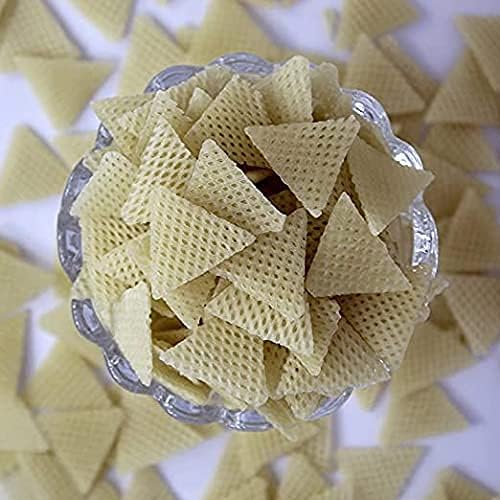 3D Triangle Fryums Ready to Fry Papad | Microwave | Air Fry Instant Vegan Snacks | Crunchy & Tasty Dry Samosa Chips 990g