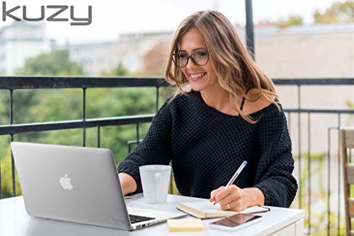 Kuzy MacBook Air 13 inch Case A1466 A1369 Soft Touch Cover for Older Version 2017, 2016, 2015 Hard Shell - White