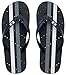 Showaflops Mens' Antimicrobial Shower & Water Sandals for Pool, Beach, Dorm and Gym - Black/White 11/12