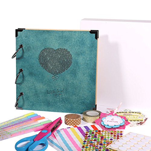 FaCraft 8x8 Scrapbook Album Heart Printed with Gift Box