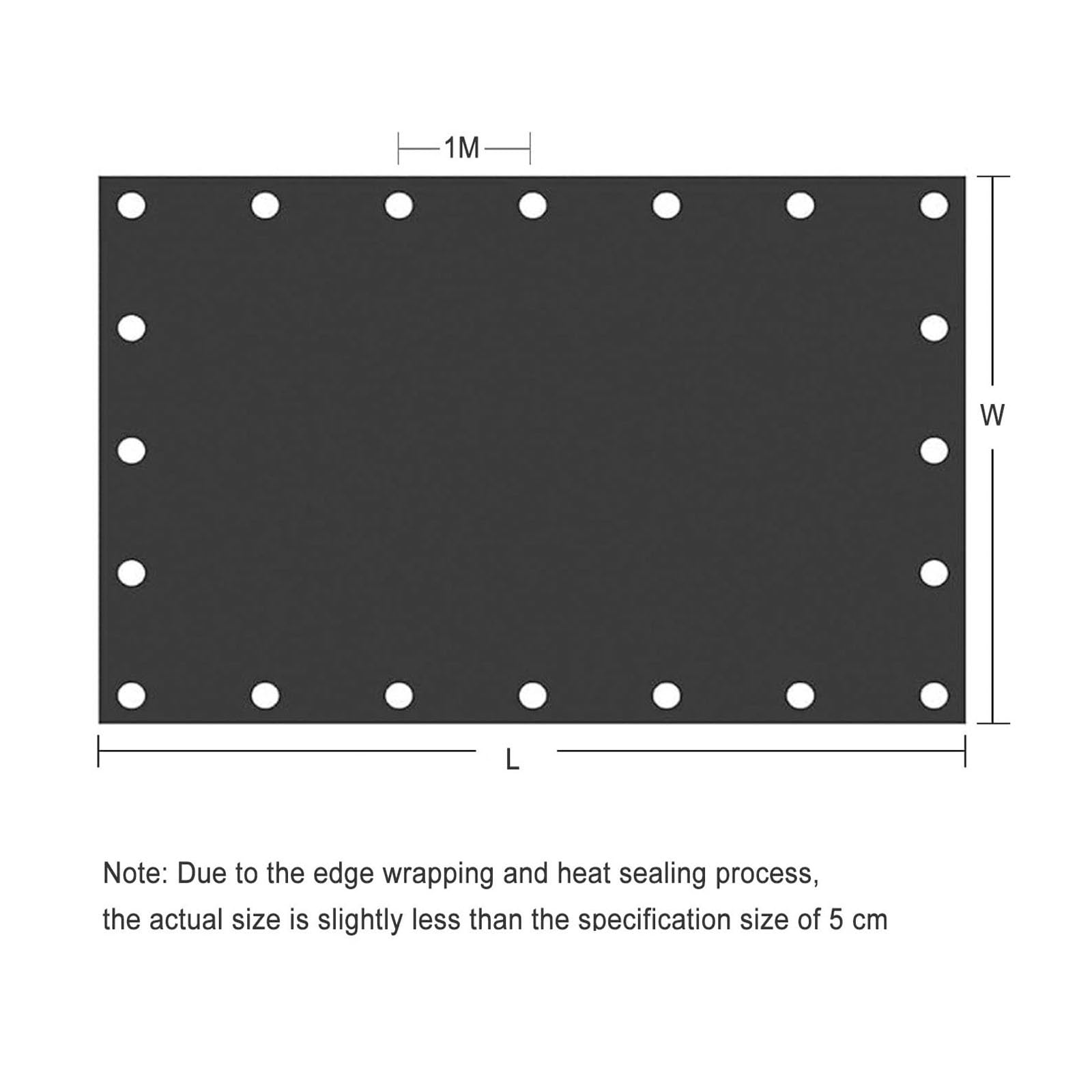 Lona Impermeable Exterior 270 x 330 cm Resistente a Los Rayos UV Lona de Plástico PE con Ojales, 120 G M² para Terrazas Muebles Leña Jardín Piscina Coche, Blanco