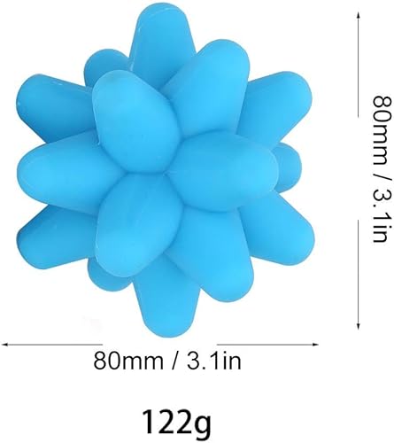 Miniatura 6 de Dioche Bolas de masaje con puntas, bolas de masaje físico de acupuntura de 2 colores, juego de rodillos de bola de lacrosse perfecto para masaje de