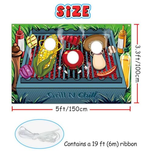 Fondo fotográfico Grill and Chill 5 x 3.3 ft miniatura 2