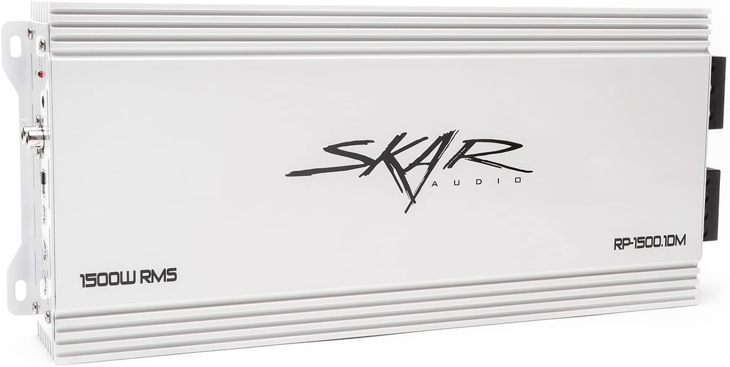 Skar Audio RP-1500.1DM 1,500 Watt Monoblock Class D Marine Subwoofer Amplifier