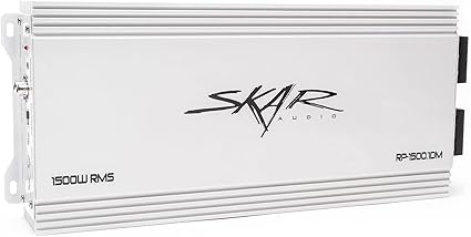 Refurbished Mono Subwoofer Amplifier Refurbished Skar Audio RP-1500.1D Mono Amplifier - 1500W RMS, 2300W Max, Class D, Subwoofer Amp Skar Audio Speakers - Foto 5