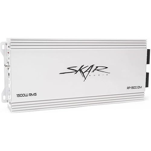 Skar Audio RP-1500.1DM 1,500 Watt Monoblock Class D Marine Subwoofer Amplifier