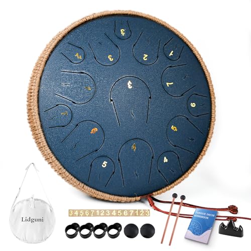Lidguni 14INCH-JELLYFISH Steel Tongue Drum - 14 Inch 15 Note Tongue Drum thumb #1