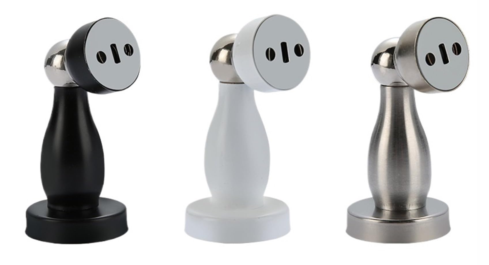 Butée de porte magnétique en acier inoxydable style brossé