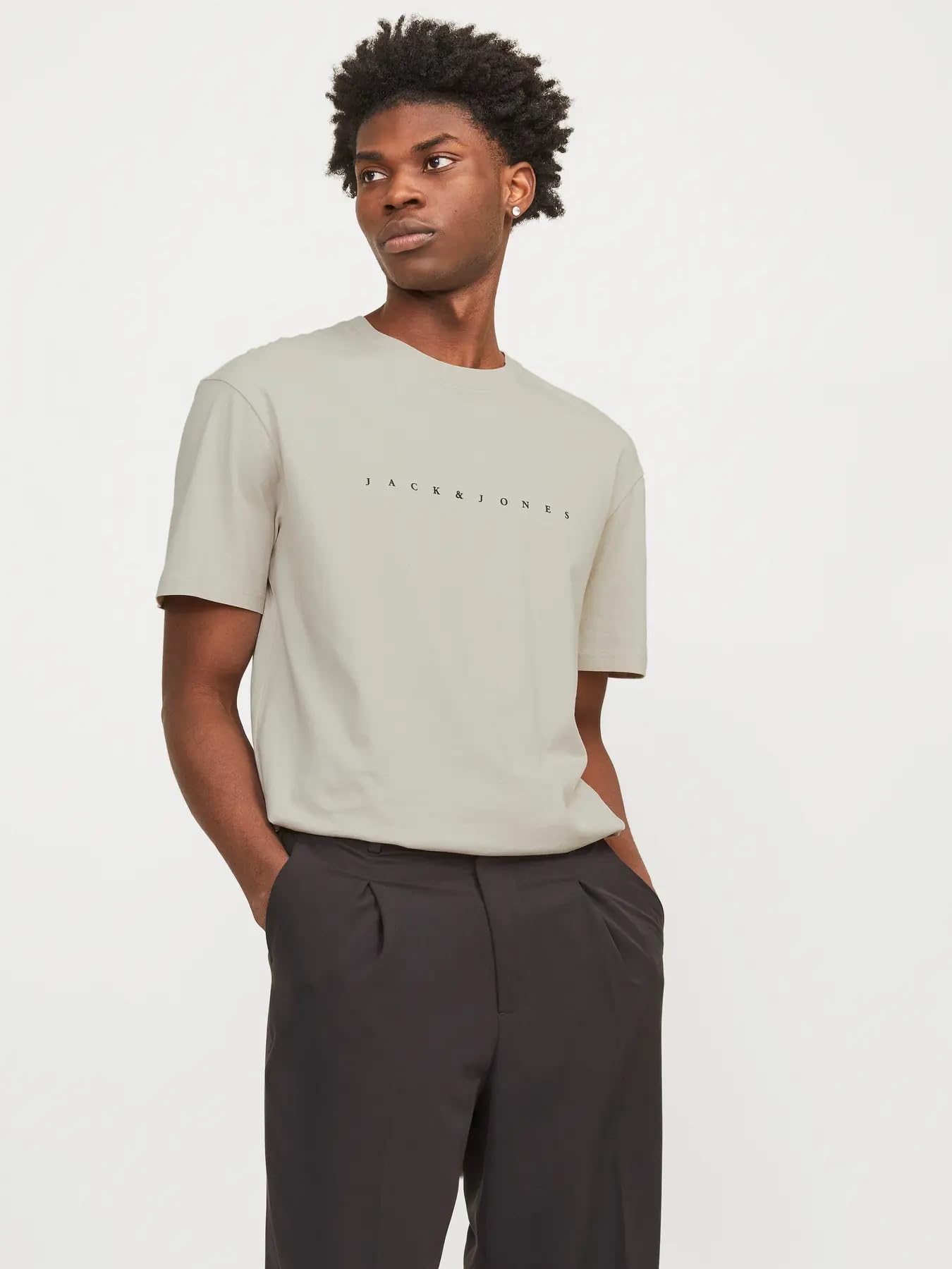JACK & JONES Camiseta para Hombre con Logo, Azul (D/Moonbeam/Blue Mirage/Iceberg Green), XXL