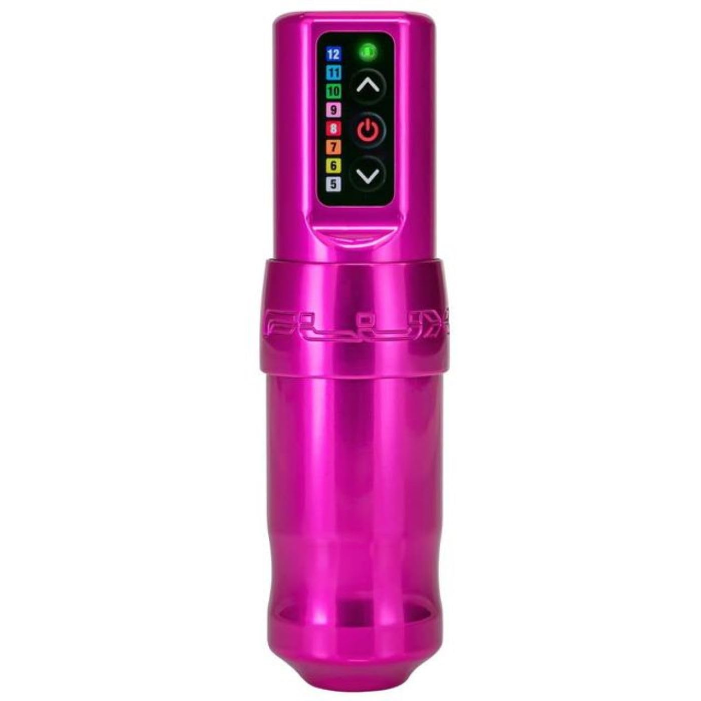 FK Irons - Spektra Flux Rotary Tattoo Machine with 1 PowerBolt - Special Edition Bubblegum - Tattoo Pen with Wireless USB Recharging, Includes a PowerBolt Tattoo Battery Power Supply, 4mm Stroke