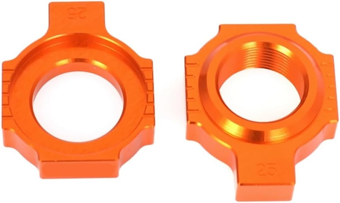 Chain Adjuster Blocks Compatible With SXF SX 125 150 250 350 450 XCF XC 300 2013-2021 15 17 19 Motorcycle SX-F XC-F CNC Regulator Sliders(Orange)