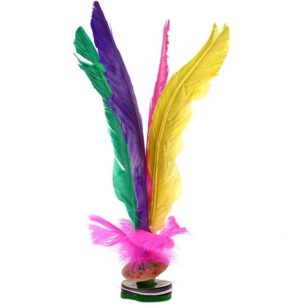 Pinicecore Colorful Shuttlecock Feather China Jianzi Kick Handwheel Entertainment For Physical Exercise Foot Sport