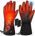 Heated Gloves, Rechargeable Heating Glove for Men Women - 3 Heating Levels, Touchscreen, Waterproof, Perfect for Skiing, Working, Motorcycling