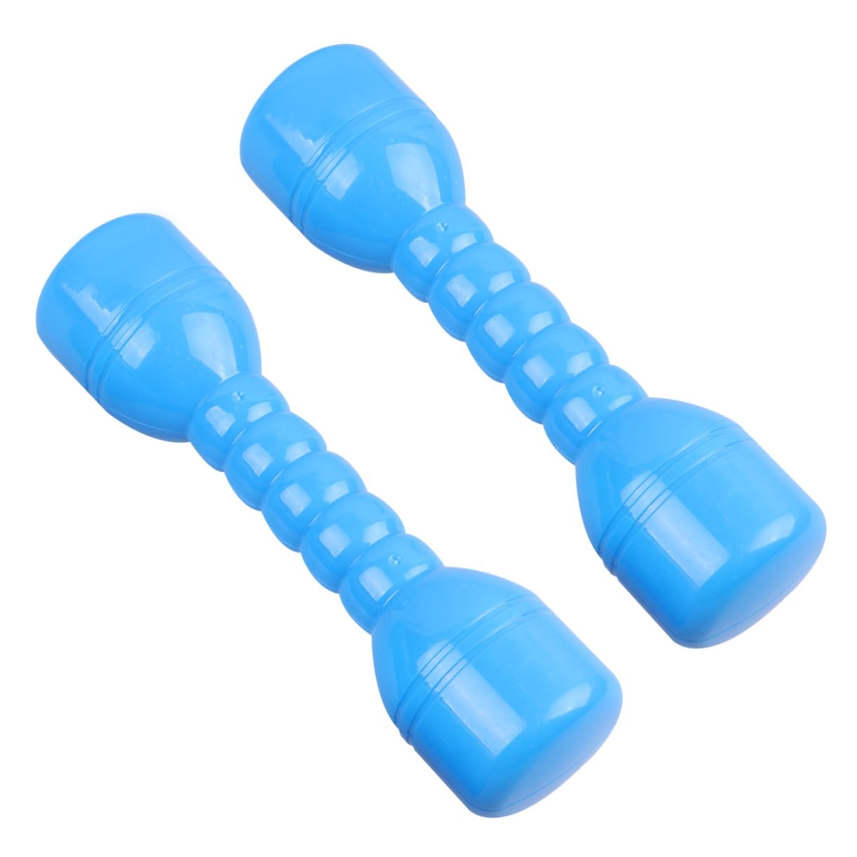 HANABASS 1pair Plastic Dumbbells for Boys and Girls Ergonomic Exercise Barbells for Coordination and Fun Play Safe Indoor