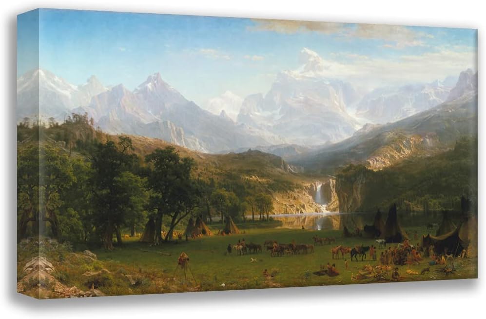 ArtDirect The Rocky Mountains, Lander's Peak (1863) 48x29 UnFramed Museum Art Print Poster Ready for Framing by Albert Bierstadt (American, 1830-1902)