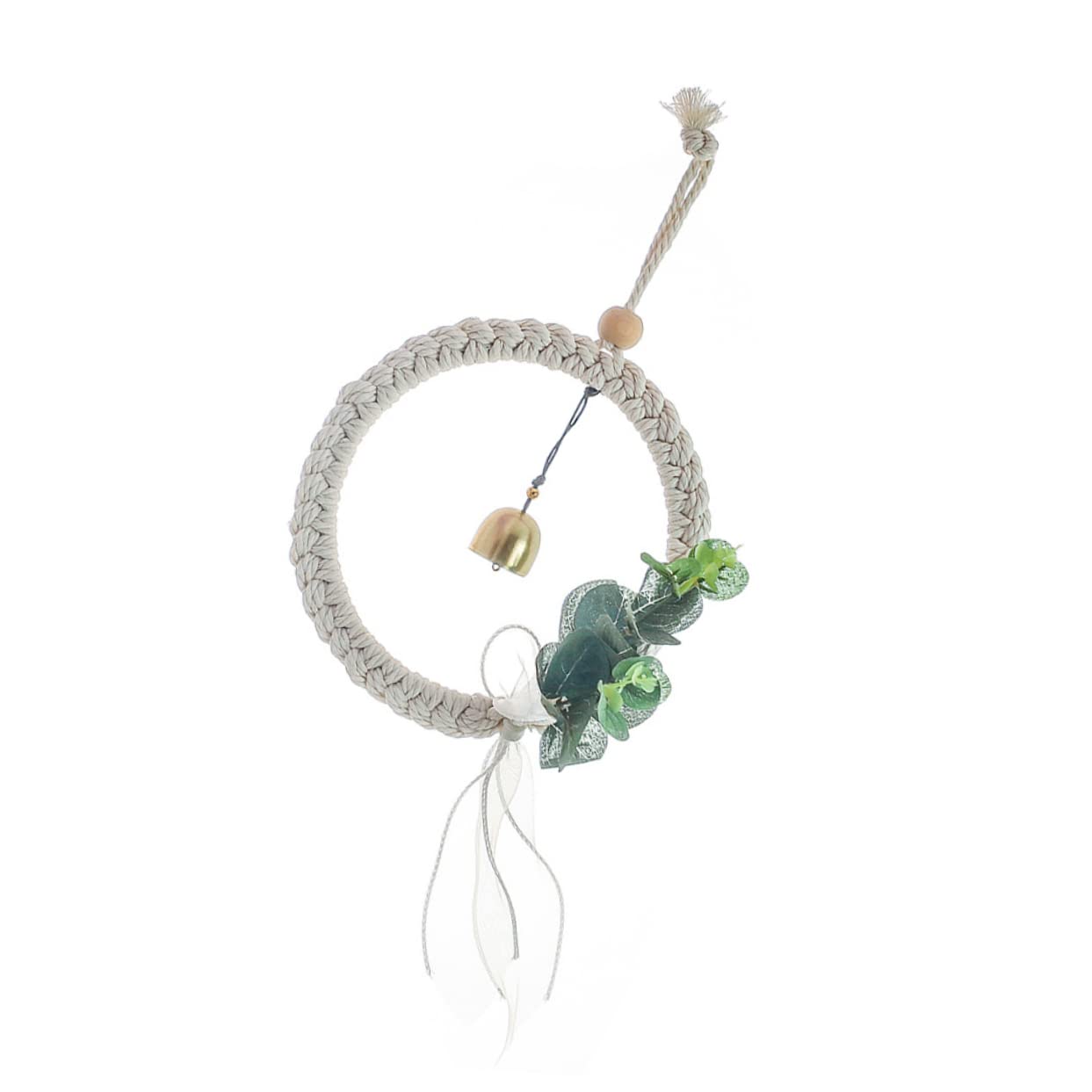 Alipis 1pc Bell Braided Pendant Bell Garland Children's Jewelry Wedding Ornaments Door Wreaths Wall Macrame Dream Catcher Bell Dreamcatcher Party Pendant Bell Hanging Decor Ram