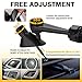 Car Cymbal Air Vent, Crash Cymbal for Car Vent, Clip-On Mini Drum Cymbal with Drum Stick for Music Lovers Gift, Funny Car Interior Accessory for Most Vehicles (Gold & Silver)