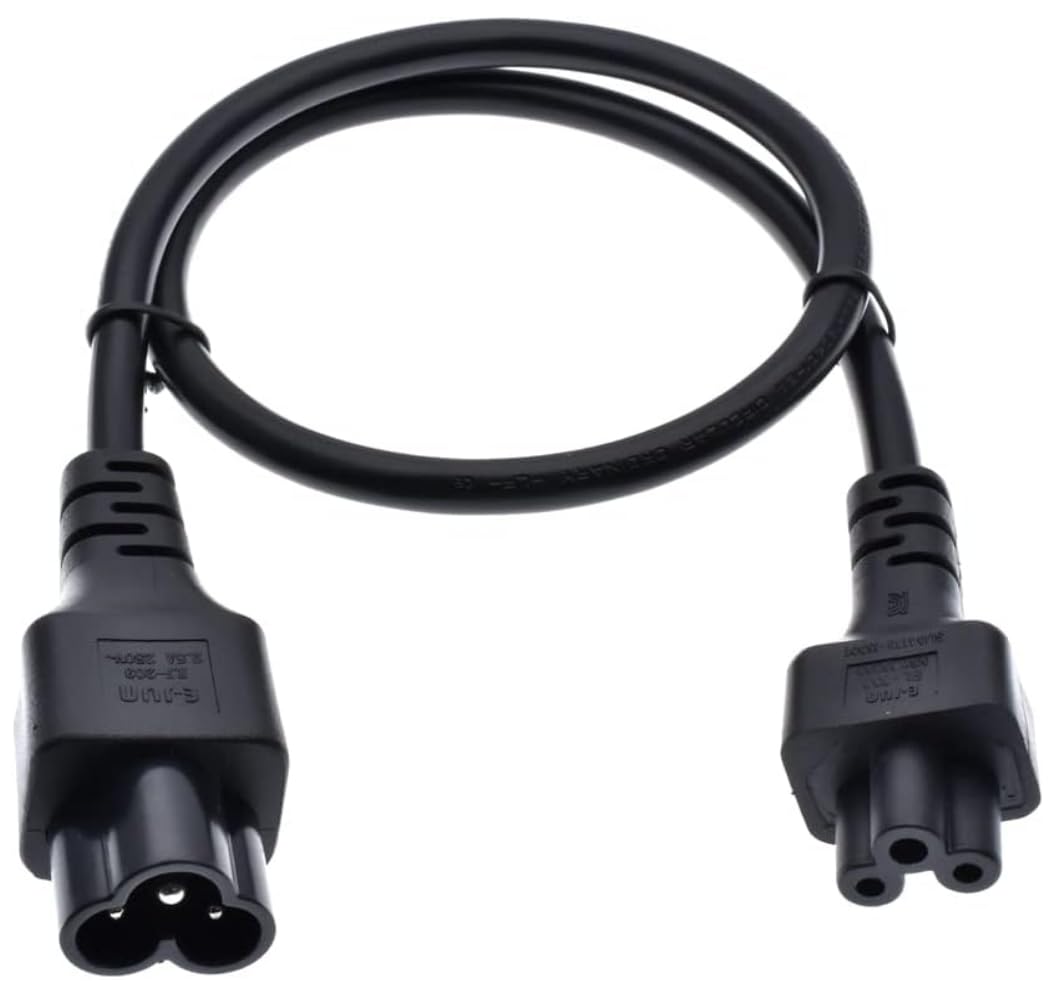Amazon | CYD 電源ケーブル c5to C6 2.5A-250V 0.6M C6 - C5 延長