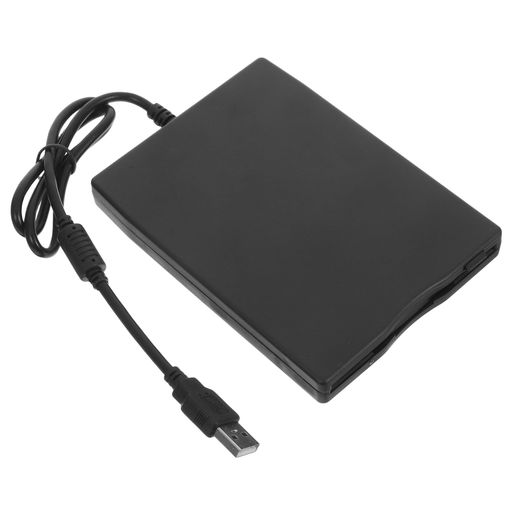 Mipcase Lettore Floppy Disk Esterno USB 2.0 Portatile, Compatibile con Sistemi Operativi, per Computer Portatile e Desktop, Nero Abs