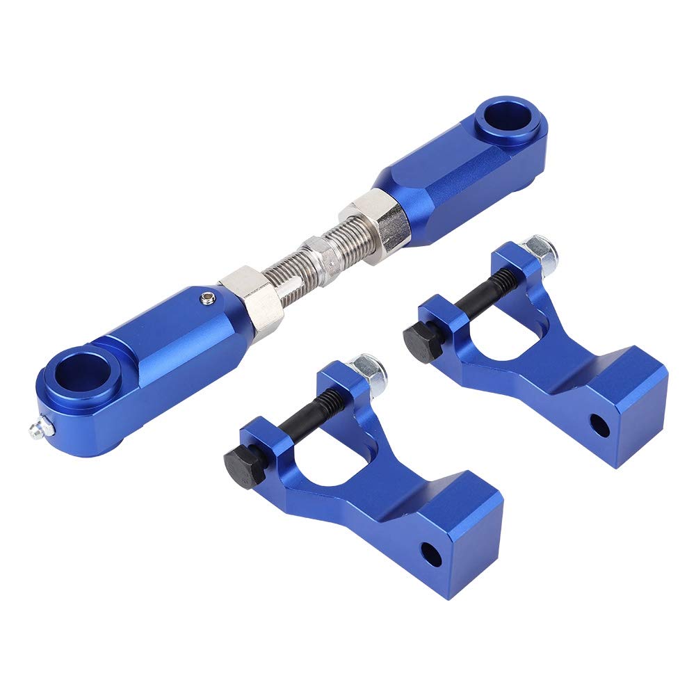 KIMISS Kit de Descenso Trasero Delantero, Frenado y Suspensión ATV, Kit de Descenso Trasero Delantero Ajustable ATV Compatible con Raptor 350 660 700Blue (Azul)