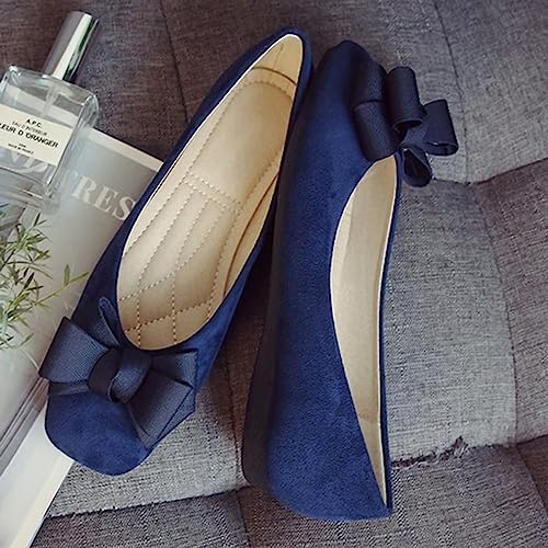 INEELUYI Women's Candy Color Casual Sqaure Toe Slip on Ballet Flats Buckle Non-Slip Dress Flat Shoes3