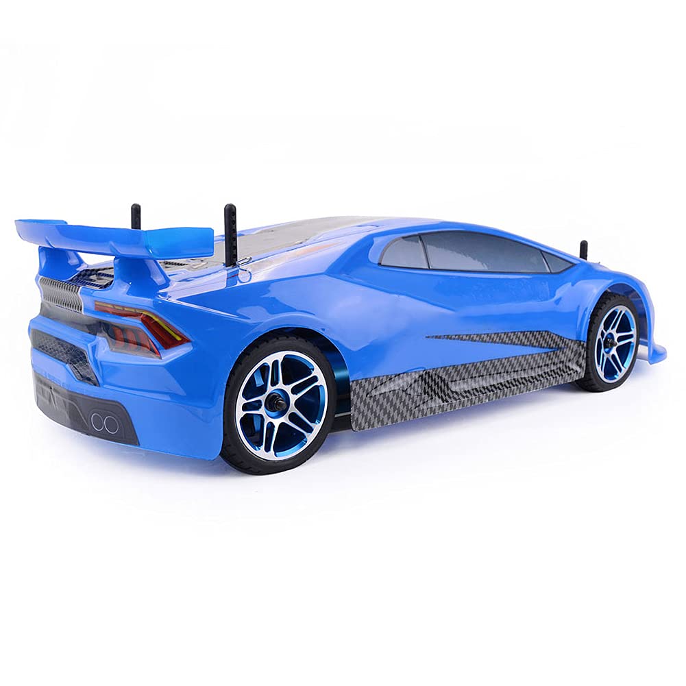 ZD Racing 1/10 Zestaw samochodowy RC z napędem na 4 koła W pełni zmontowane podwozie ze stopu aluminium Wysokowydajne gumowe opony dla entuzjastów hobbystów Dzieci Dorośli (Blue)